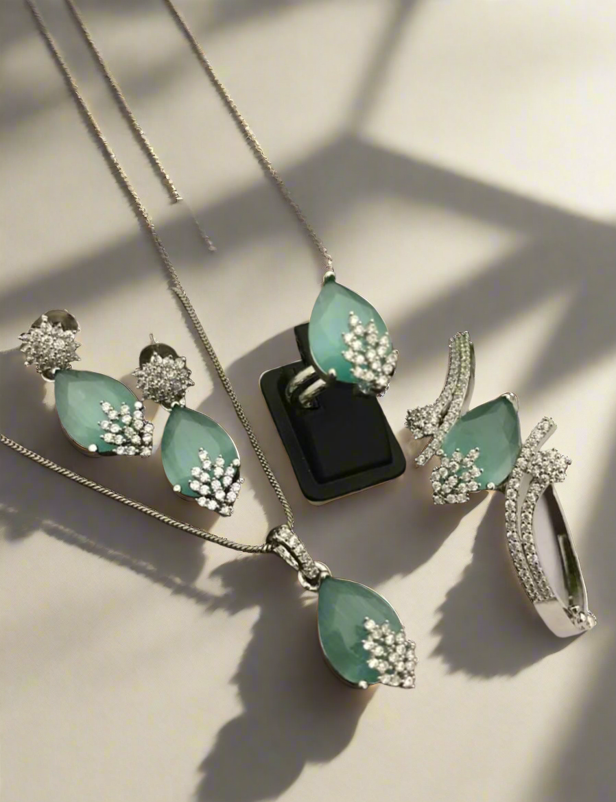 Sea Green Necklace sets