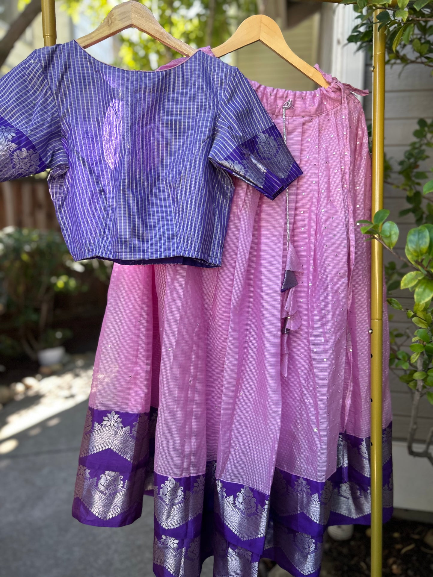 Pink Lehanga with Croptop
