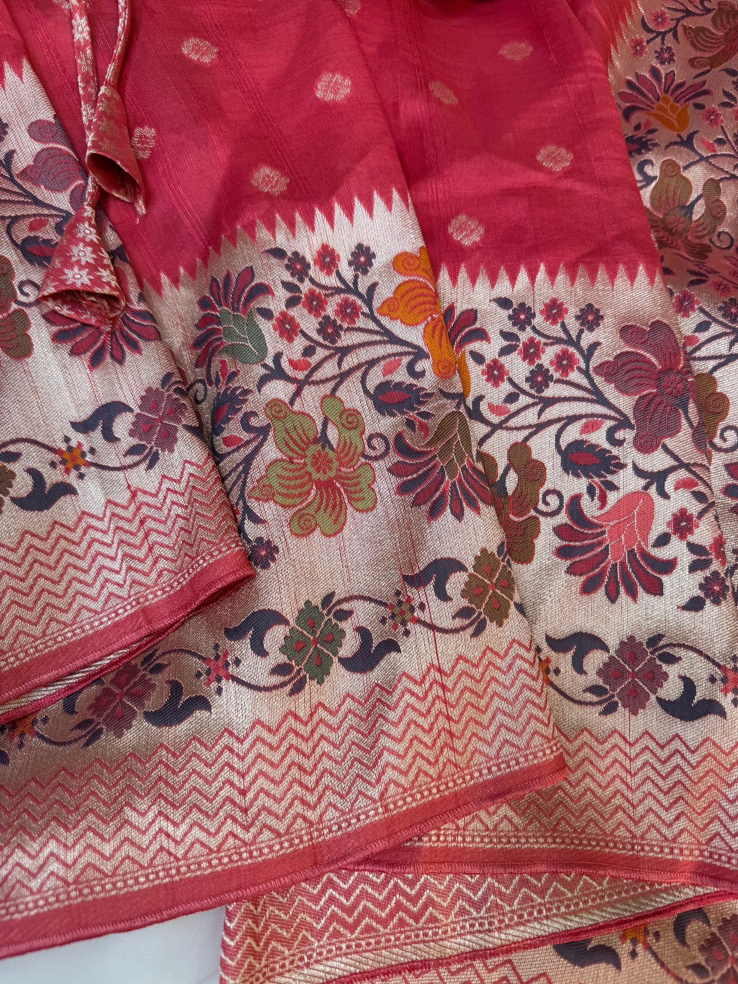 Tussar Georgette Saree (Pre-Stitched Saree)