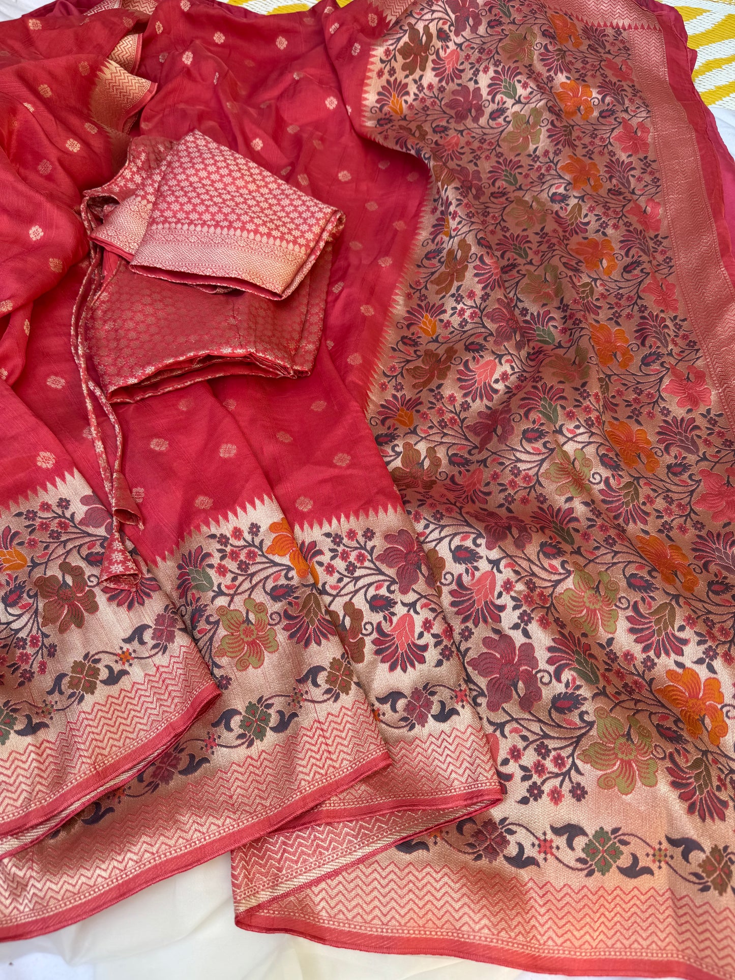 Tussar Georgette Saree (Pre-Stitched Saree)