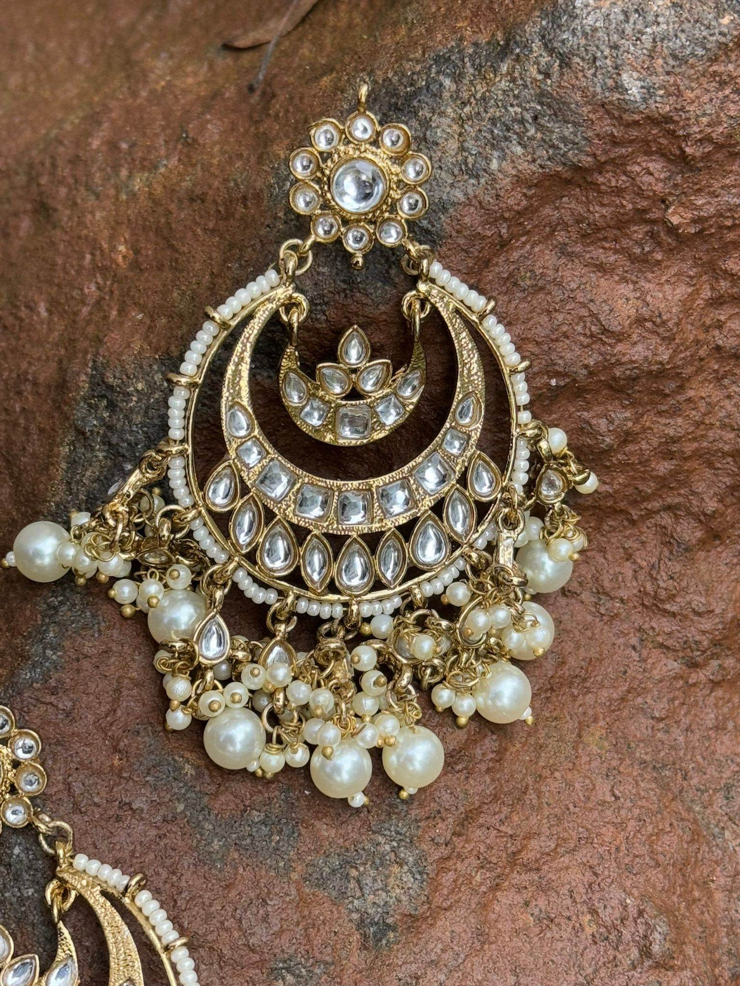 Pearl Layered Chandbali