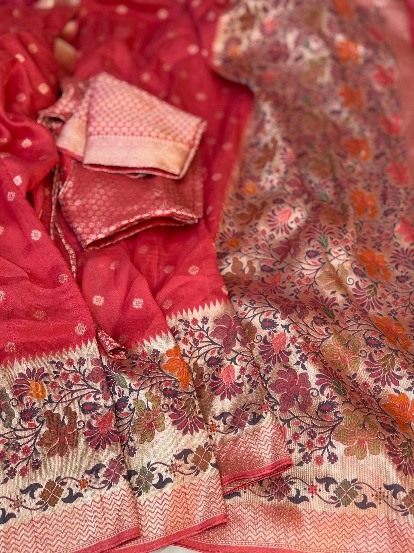 Tussar Georgette Saree (Pre-Stitched Saree)