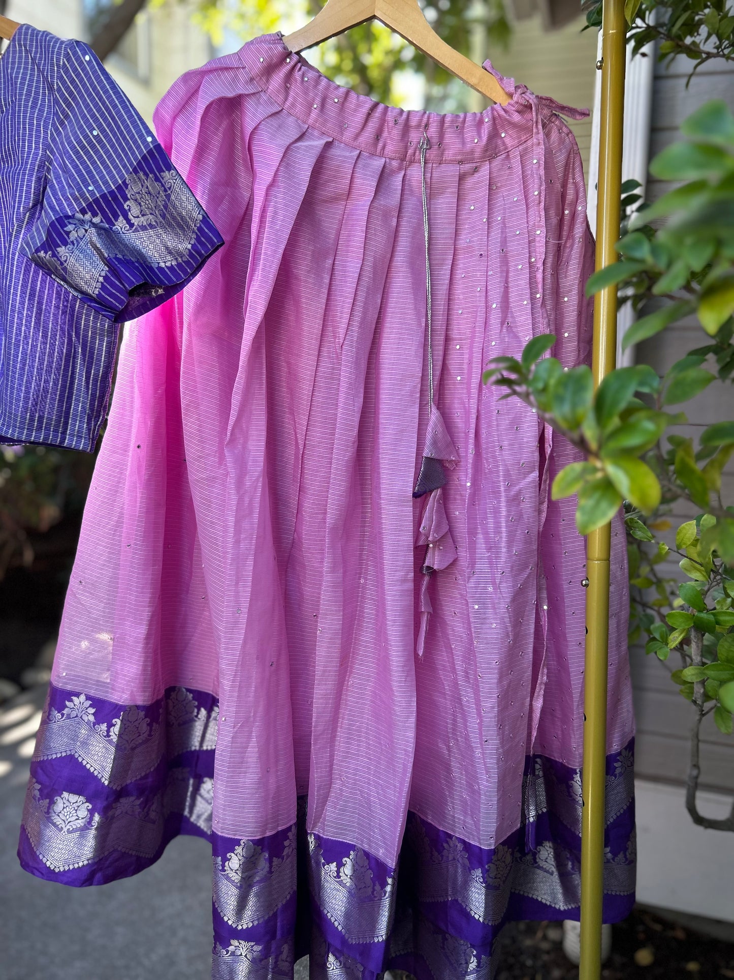 Pink Lehanga with Croptop