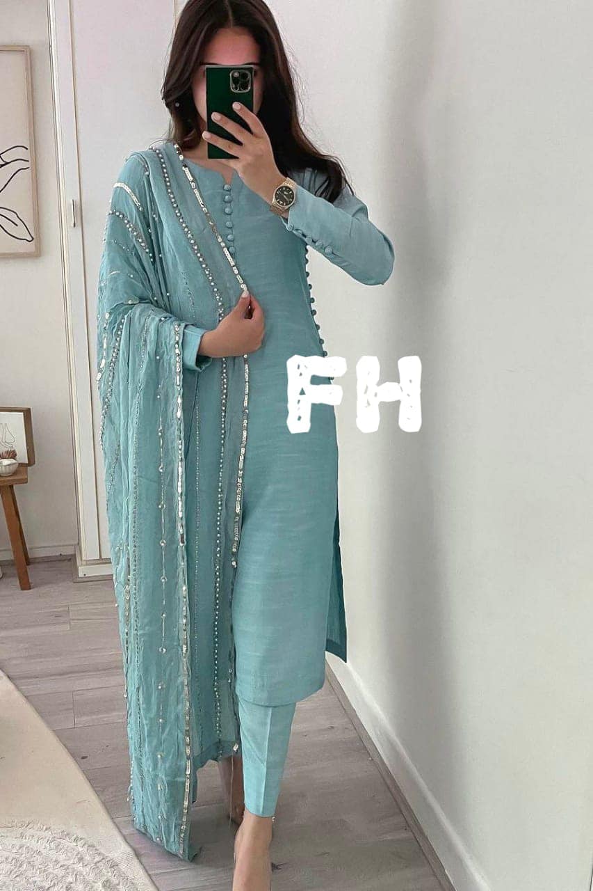 Pastel Blue Salwar