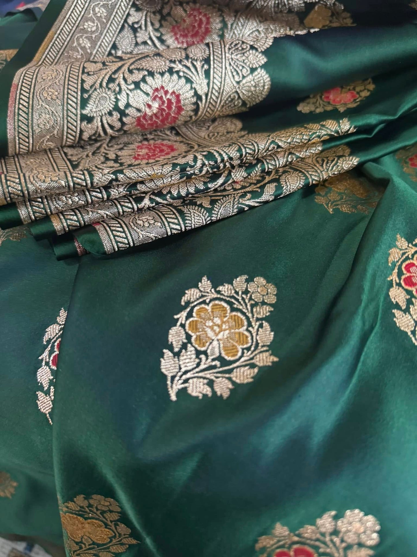 Pure Banarasi Saree in Green