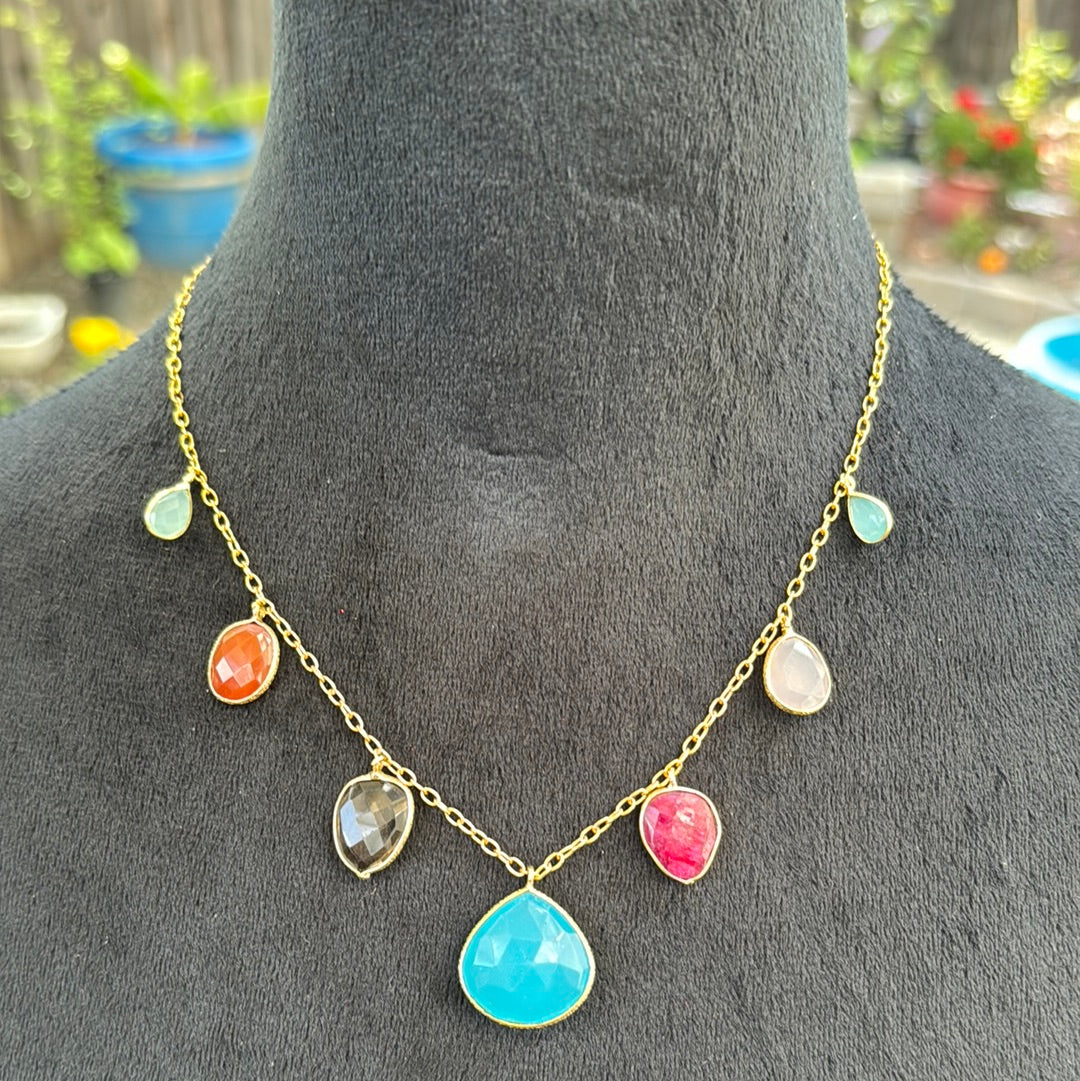 Multicolor Stone Necklace