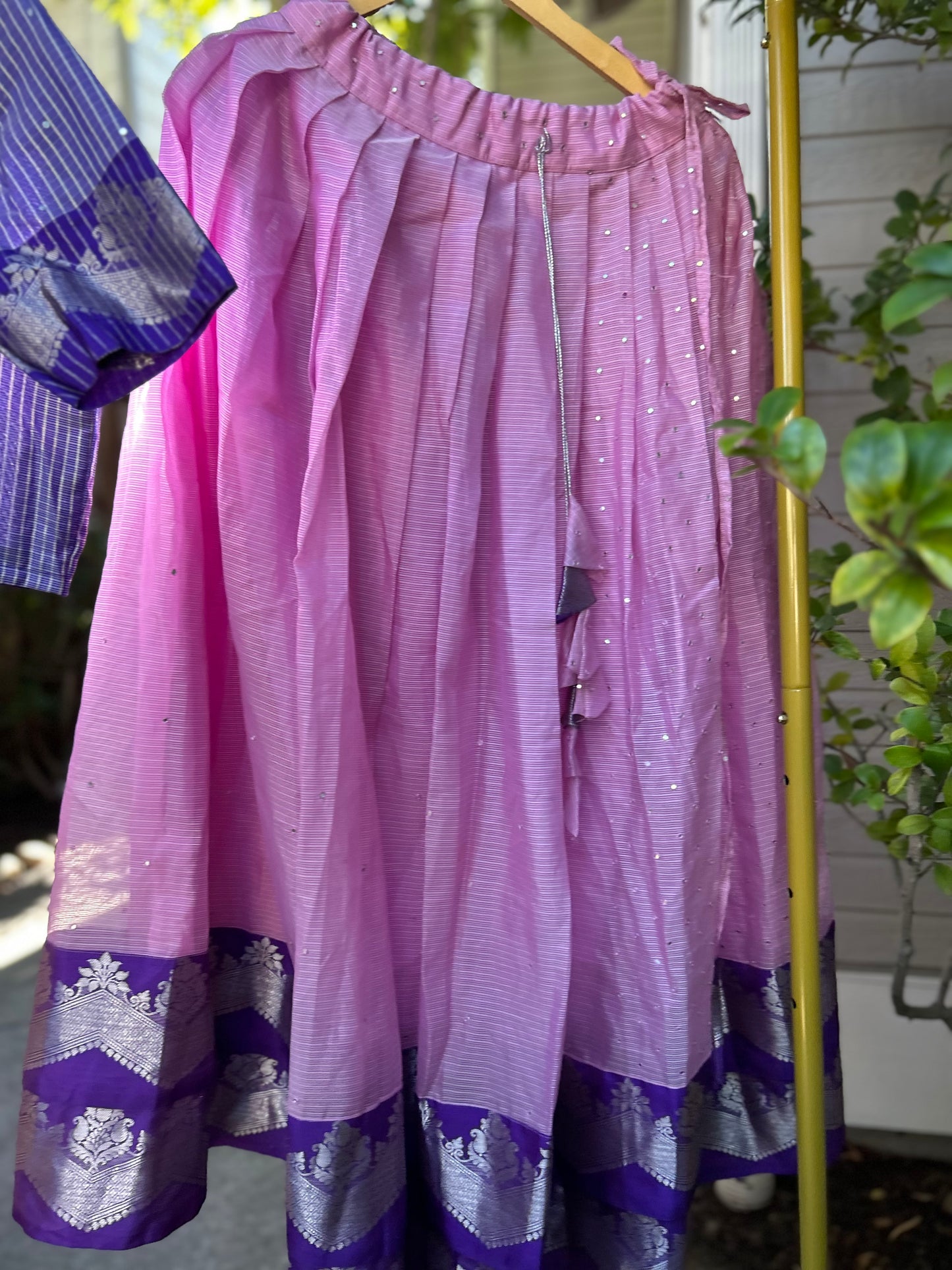 Pink Lehanga with Croptop