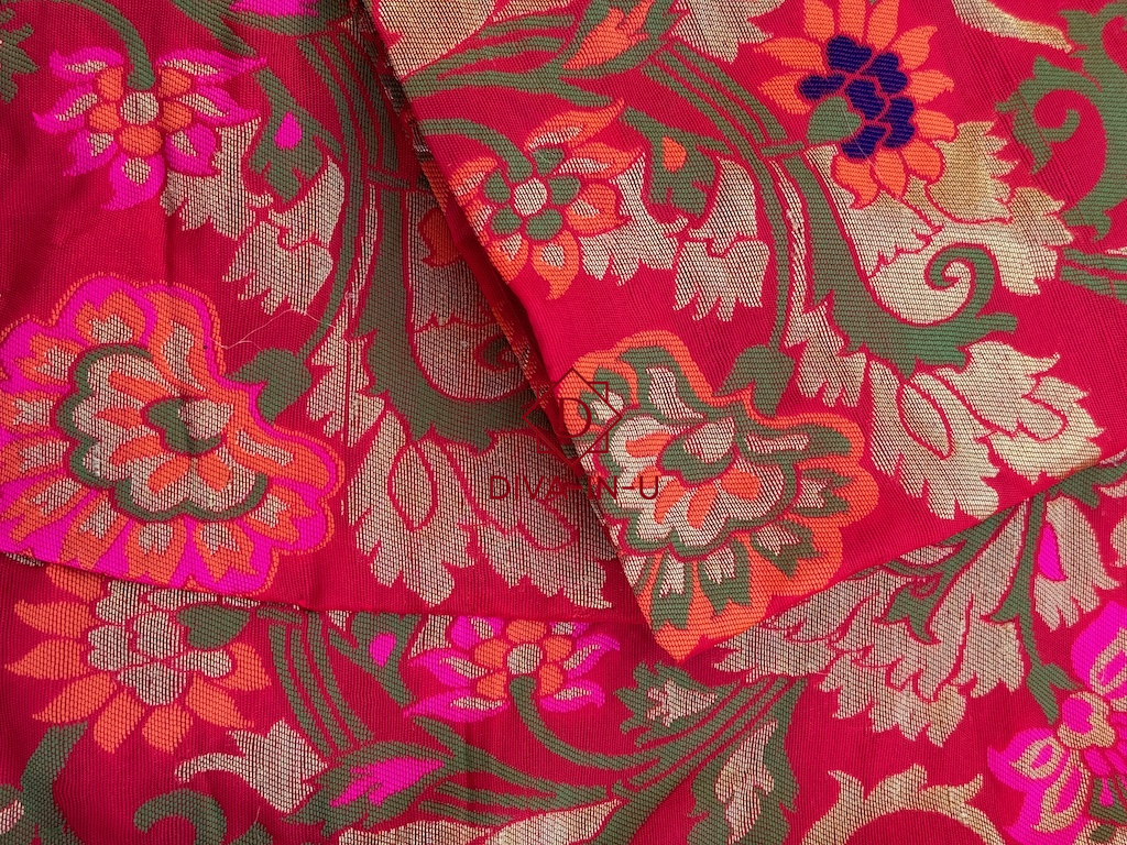 PInk Banarasi brocade blouse