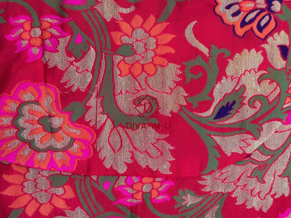 PInk Banarasi brocade blouse