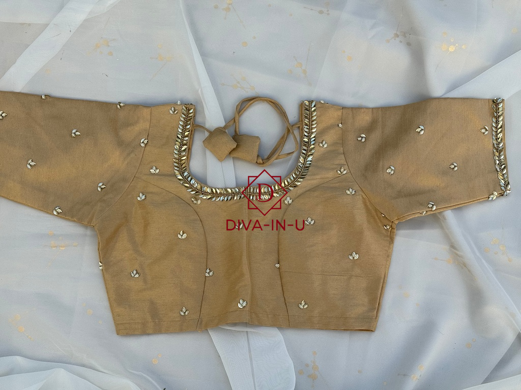 Golden AARI/Maggam Work Blouse