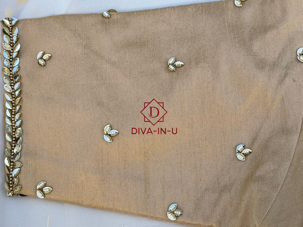 Golden AARI/Maggam Work Blouse