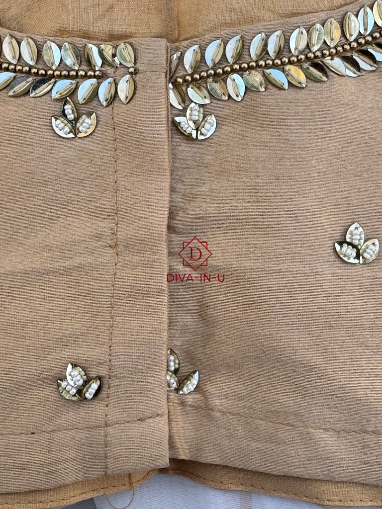 Golden AARI/Maggam Work Blouse