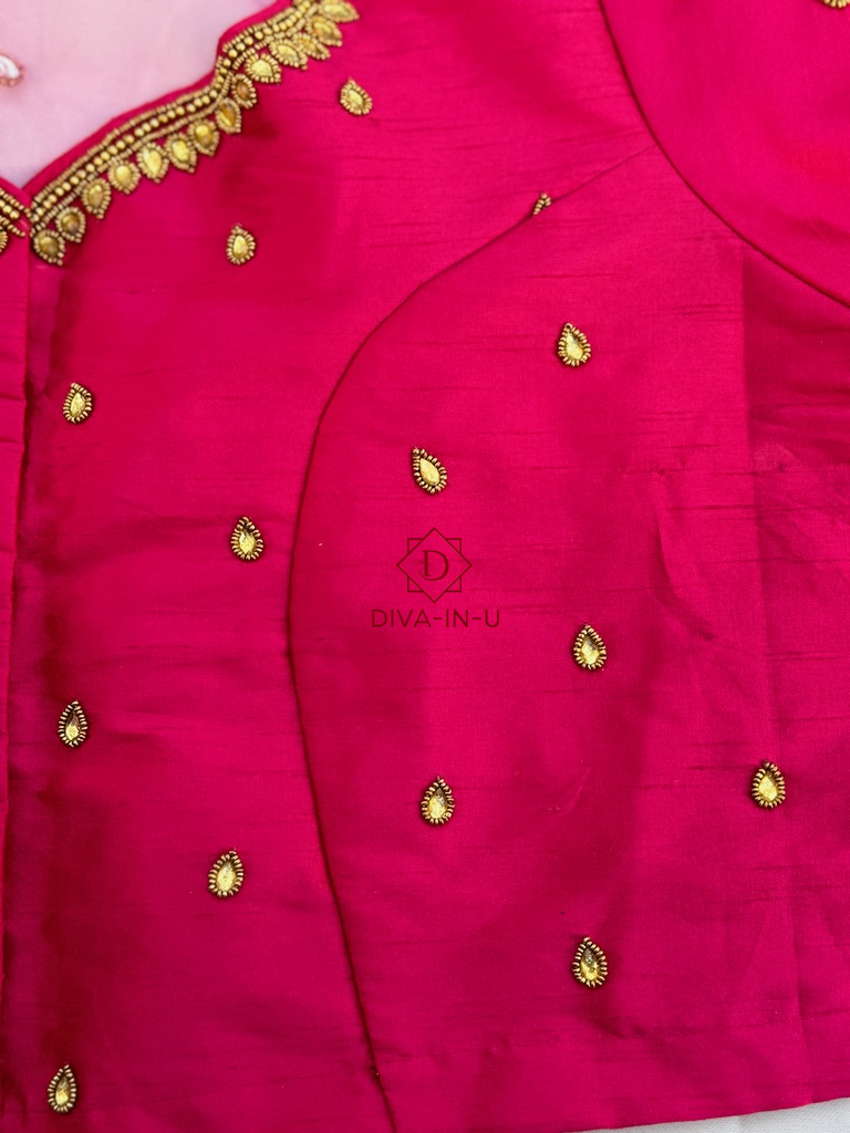 Rani Pink AARI/Maggam work blouse