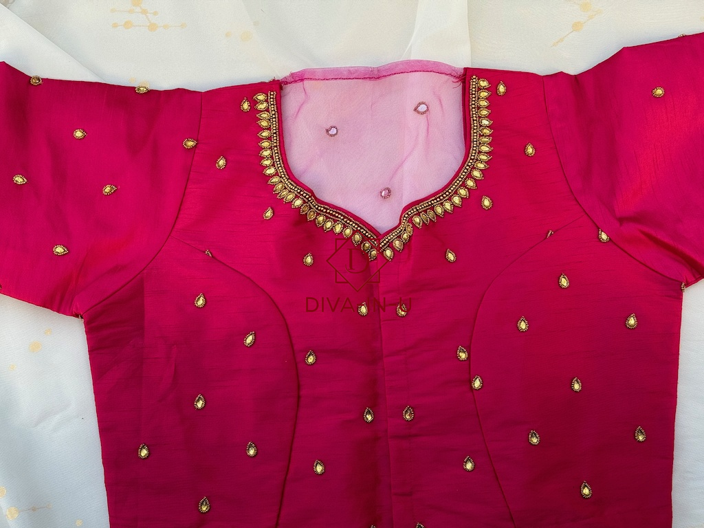 Rani Pink AARI/Maggam work blouse