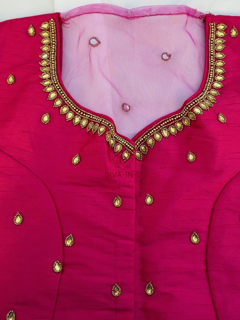Rani Pink AARI/Maggam work blouse