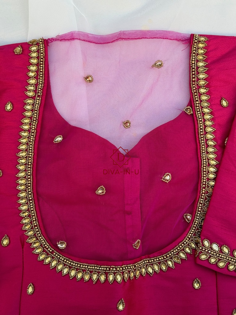 Rani Pink AARI/Maggam work blouse