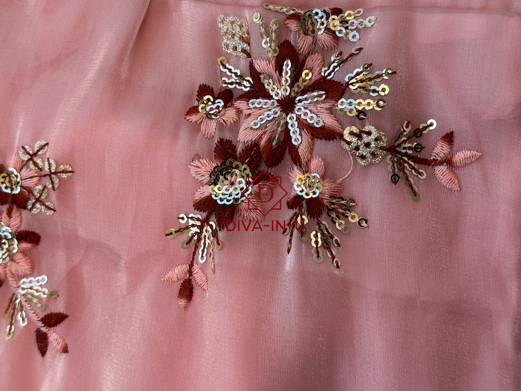 Jimmy Chu Designer Blouse with Puff Sleeves - Pink