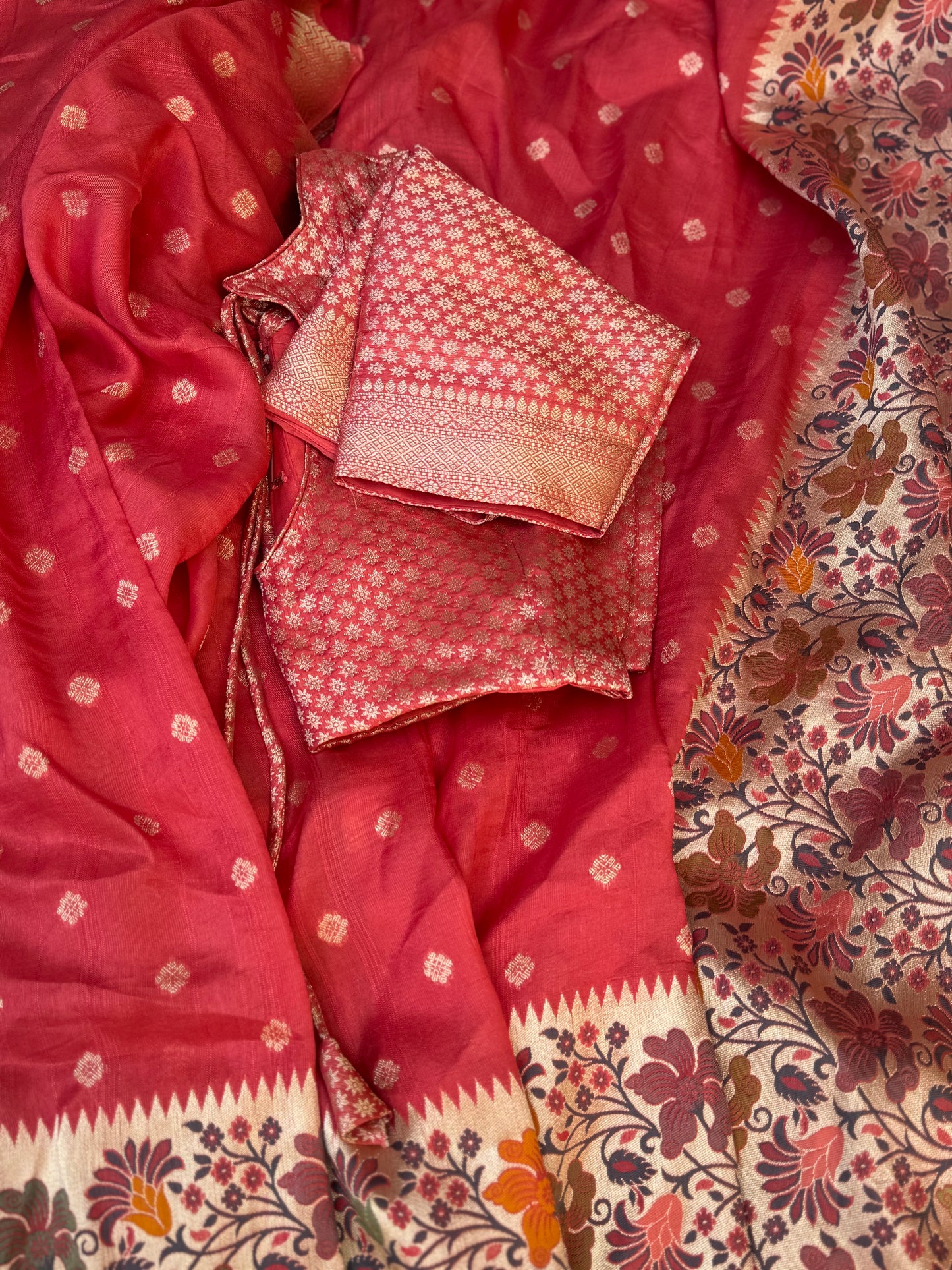 Tussar Georgette Saree (Pre-Stitched Saree)