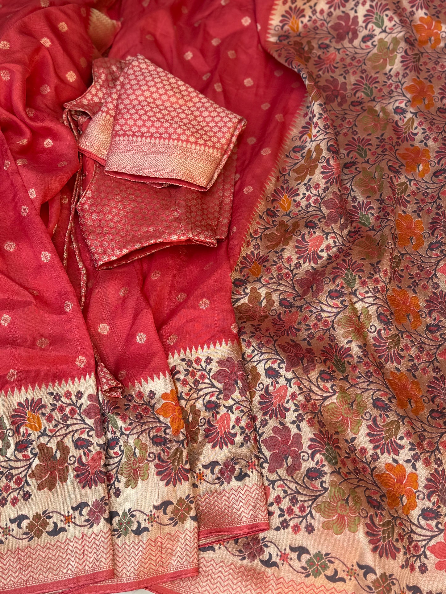 Tussar Georgette Saree (Pre-Stitched Saree)