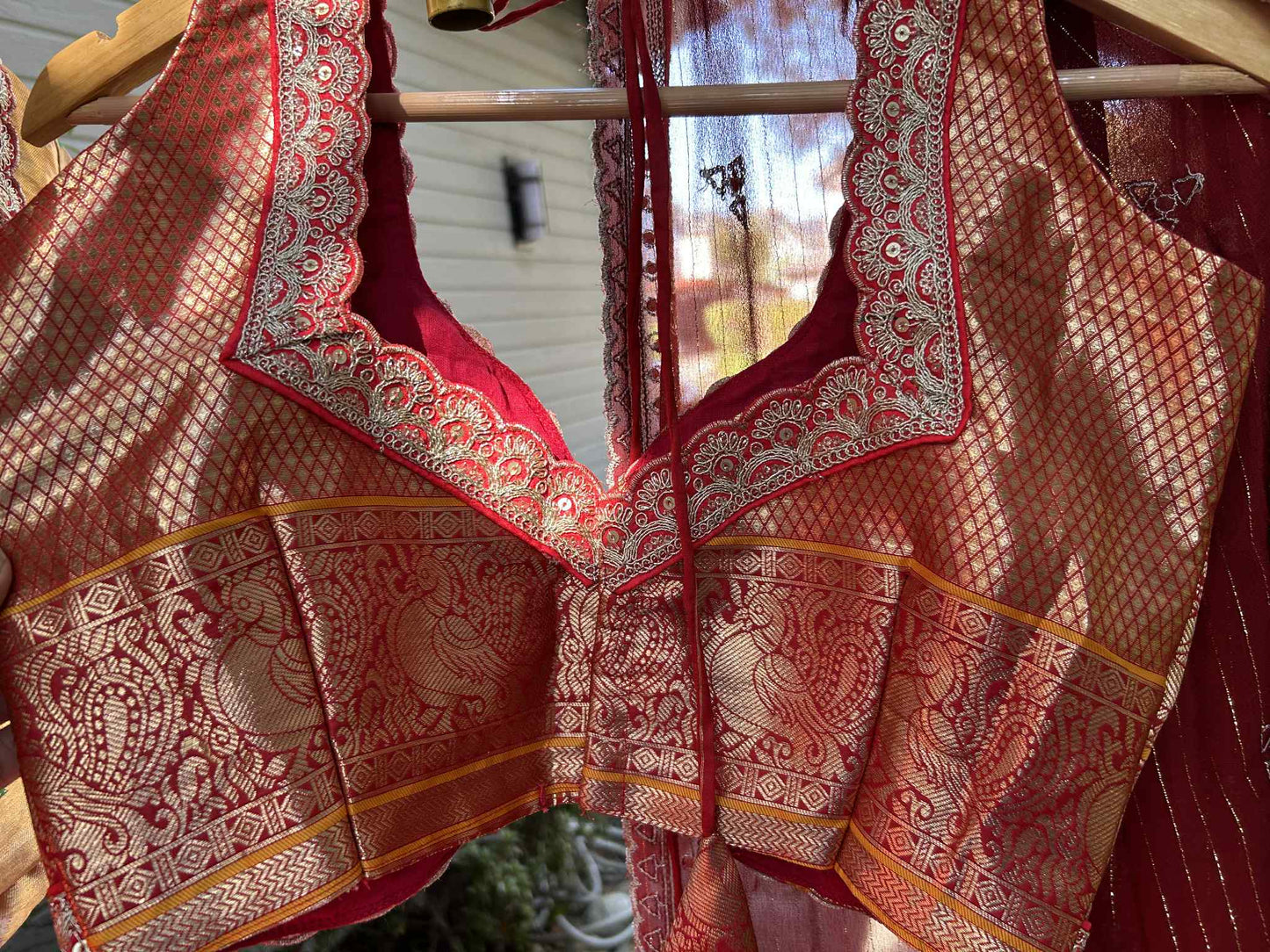 Dharmavaram Pattu Lehanga in Peach