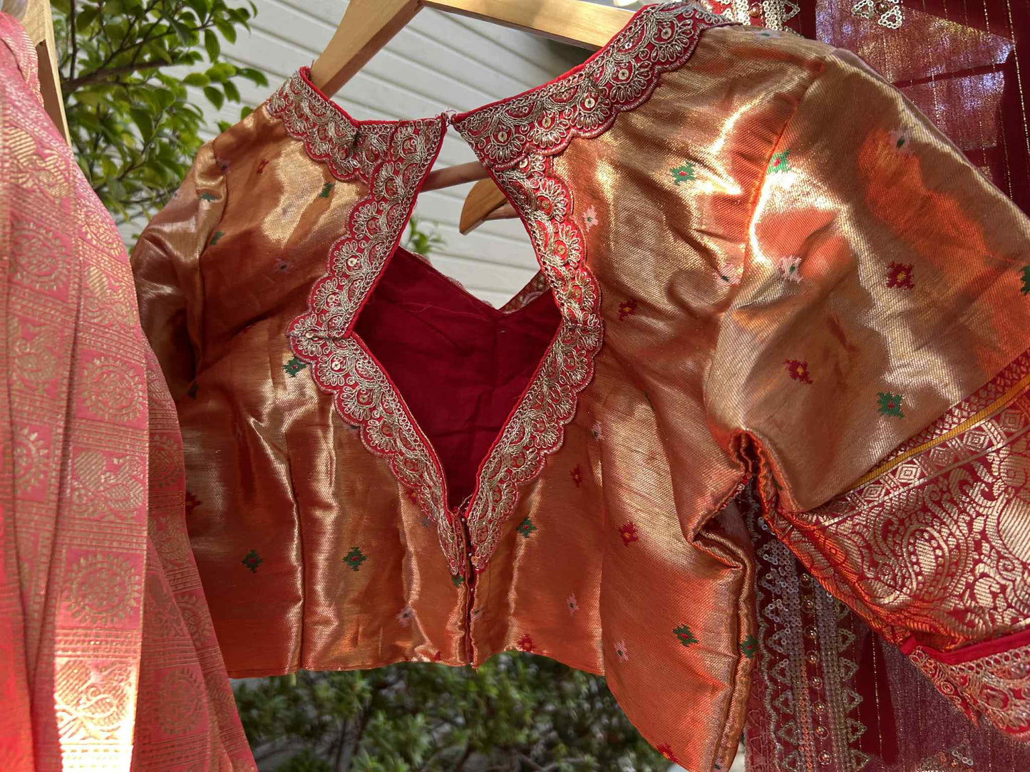 Dharmavaram Pattu Lehanga in Peach