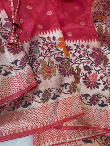 Tussar Georgette Saree (Pre-Stitched Saree)