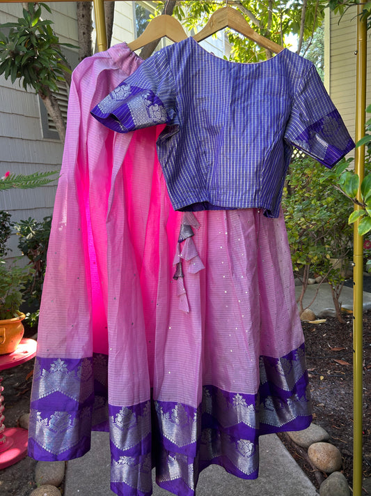 Pink Lehanga with Croptop