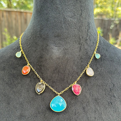 Multicolor Stone Necklace