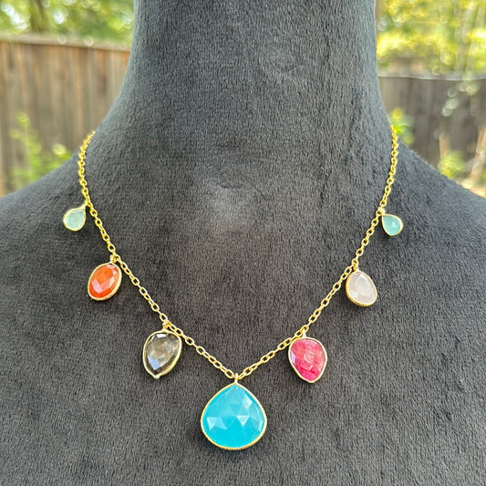 Multicolor Stone Necklace