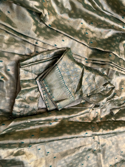 Tissue Banarasi Saree (Pre-Stitched Saree)