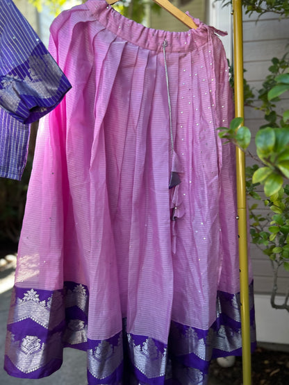 Pink Lehanga with Croptop