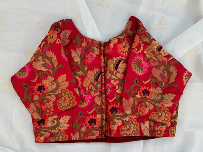 PInk Banarasi brocade blouse
