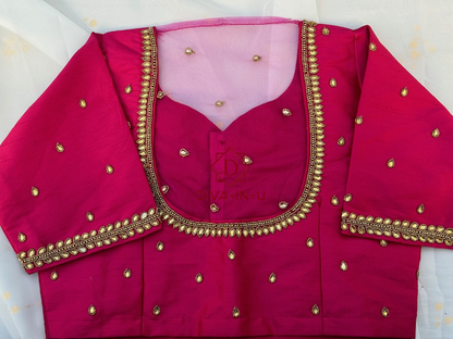 Rani Pink AARI/Maggam work blouse