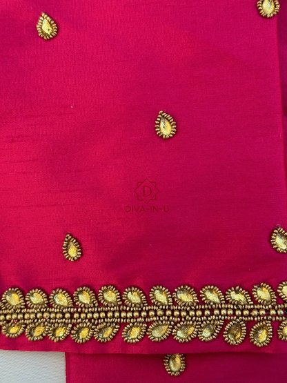 Rani Pink AARI/Maggam work blouse