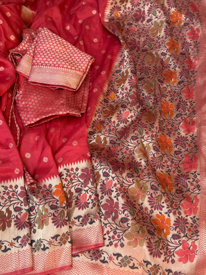 Tussar Georgette Saree (Pre-Stitched Saree)