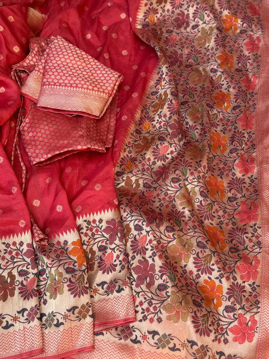 Tussar Georgette Saree (Pre-Stitched Saree)