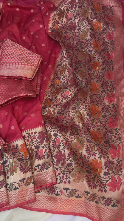 Tussar Georgette Saree (Pre-Stitched Saree)