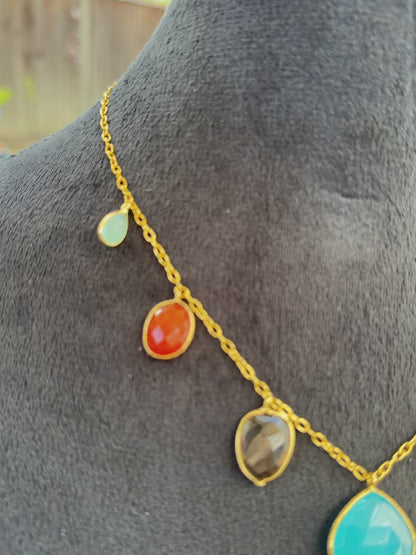 Multicolor Stone Necklace