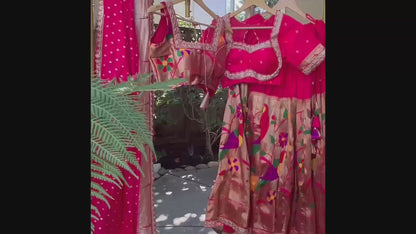 Pink Paitani Lehanga with Stitched blouses.